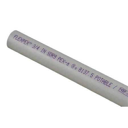 FLAIR-IT SAFEPEX Pro PEXA Straight Stick Pipe Tubing, 34 in, White, 5 ft L 16052